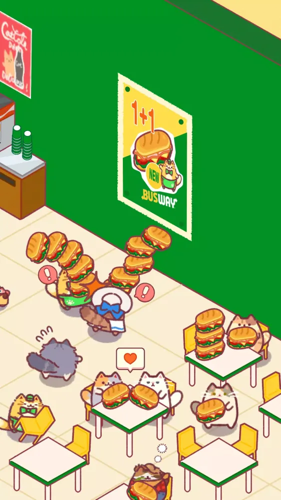 Cat Snack Bar: Cute Food Games 스크린샷