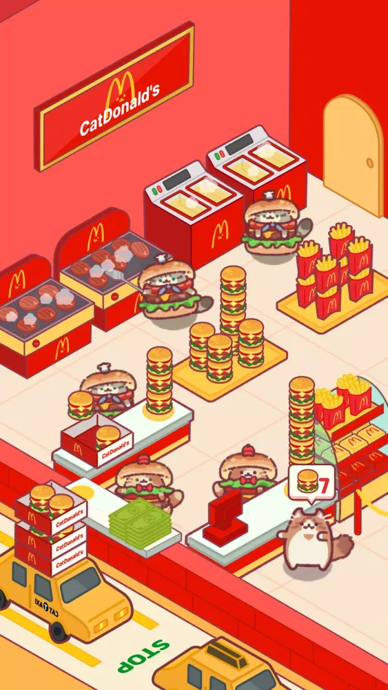 Cat Snack Bar: Cute Food Games 스크린샷