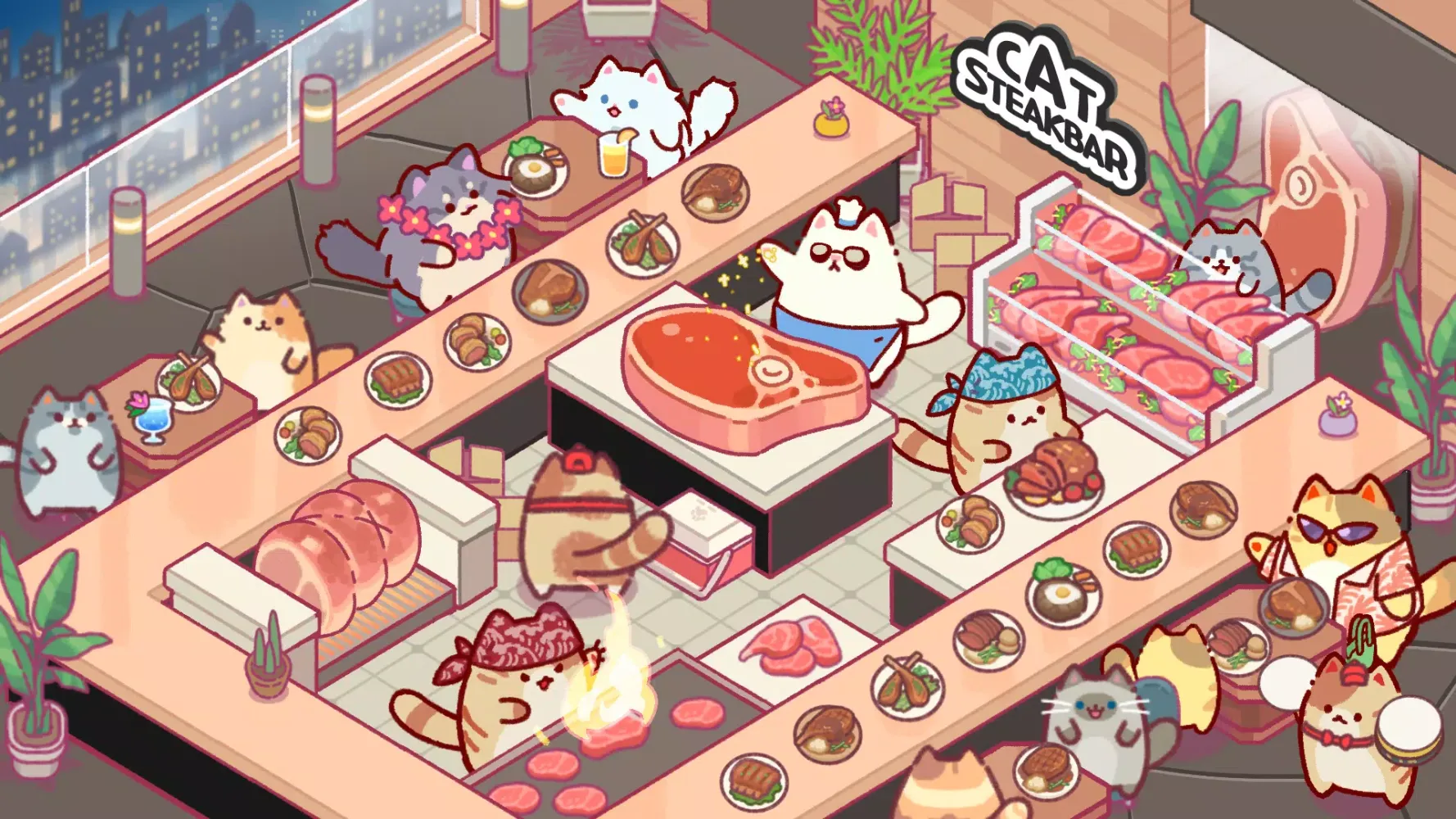 Cat Snack Bar: Cute Food Games 스크린샷