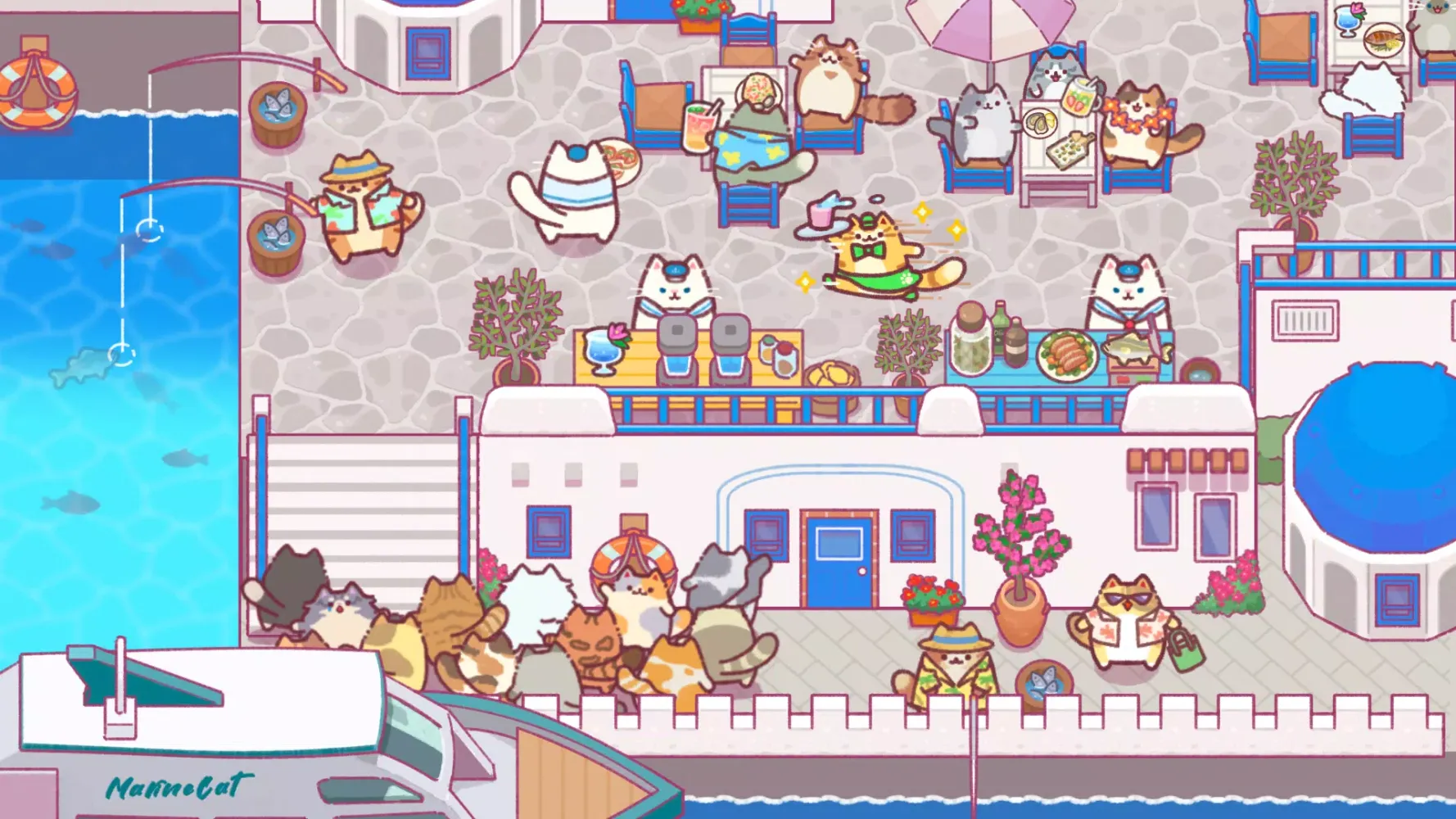 Cat Snack Bar: Cute Food Games 스크린샷