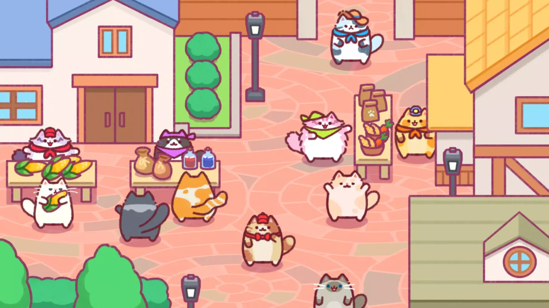 Capturas de tela do Cat Town Valley: Healing Farm