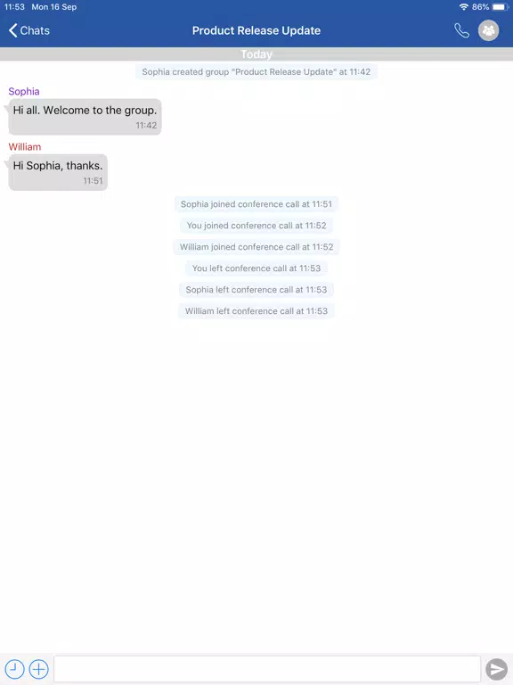Hedwig Chat iPad 应用截图