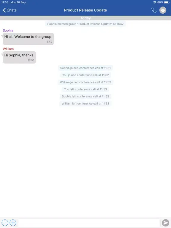 Screenshot di Hedwig Chat iPad 