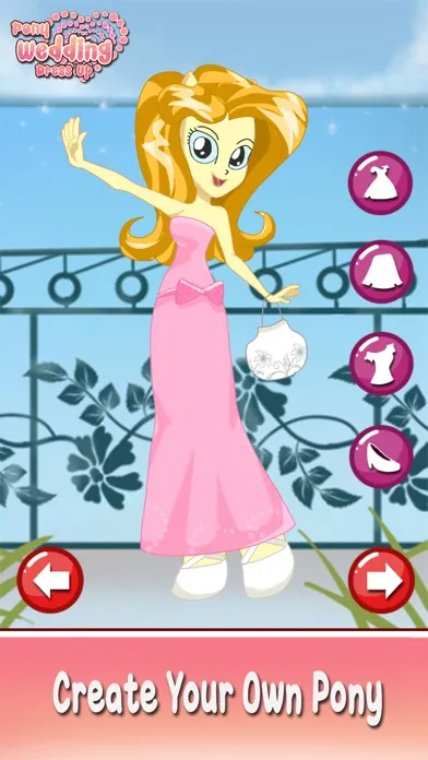 Bride Pony wedding girl princess dress up makeover Screenshots