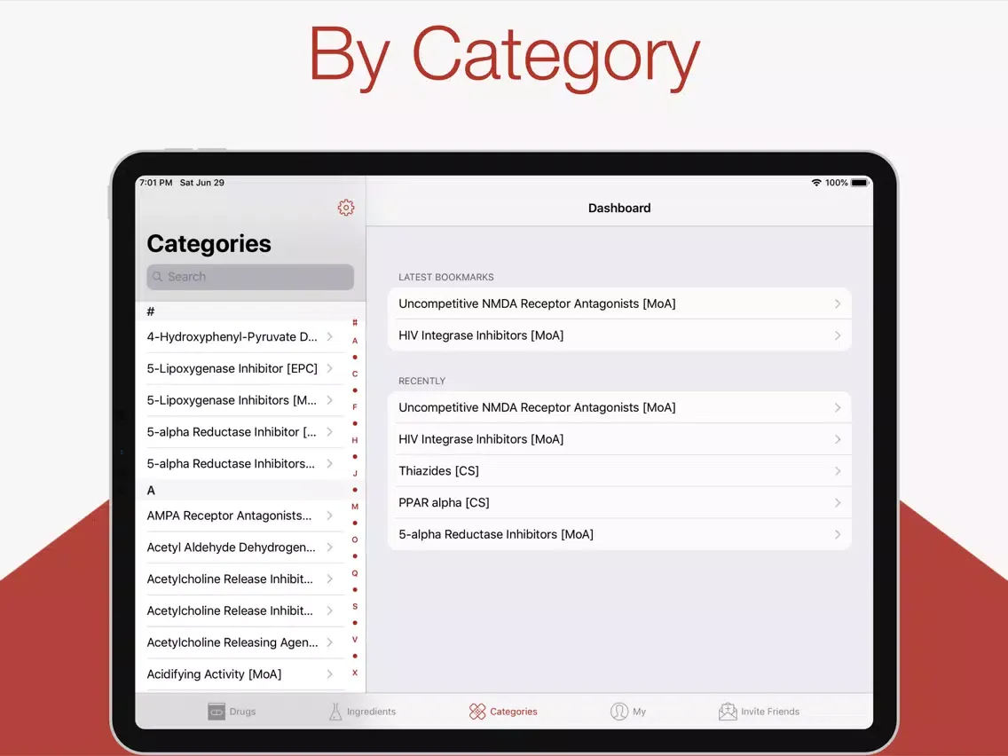 Med. Drug Kompendium for iPad iPad  스크린샷