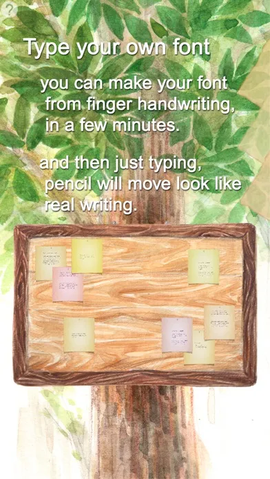 Zrzuty ekranu handwriting Tree Post free