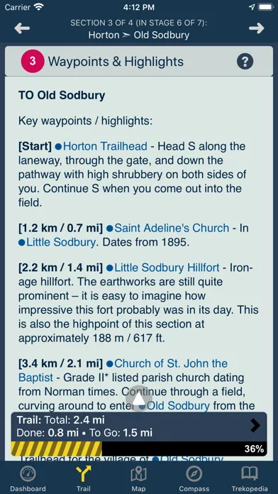 TrekRight: Cotswold Way स्क्रीनशॉट