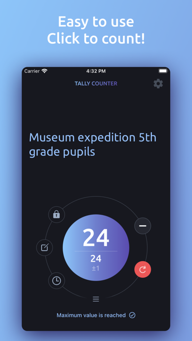 Tangkapan skrin Tally Counter - Click to Count