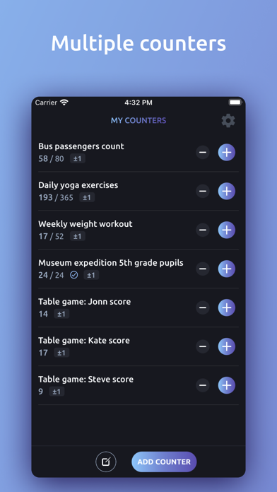 Tangkapan skrin Tally Counter - Click to Count