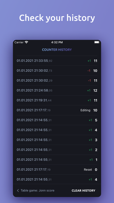 Tangkapan skrin Tally Counter - Click to Count
