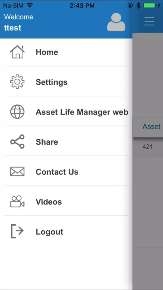 ภาพหน้าจอของ Asset Life Manager