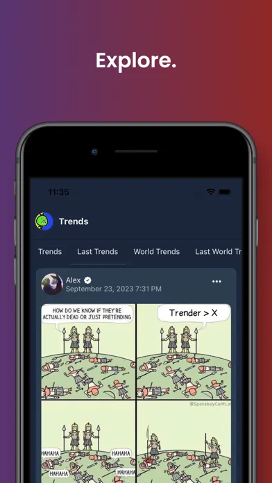 Trender - Social Network应用截图