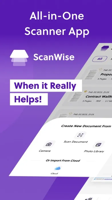 Screenshot di ScanWise
