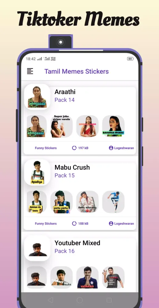 Tamil Memes Stickers Ekran Görüntüleri