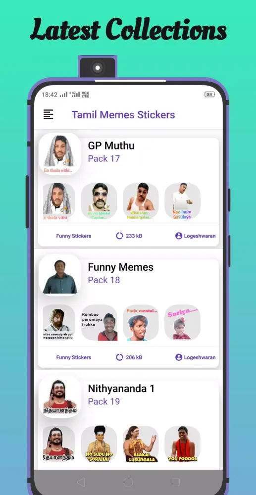 Tamil Memes Stickers Ekran Görüntüleri