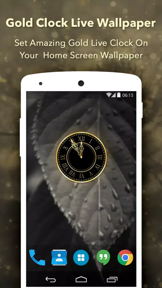 Скриншоты Gold Clock : Analog Clock Live