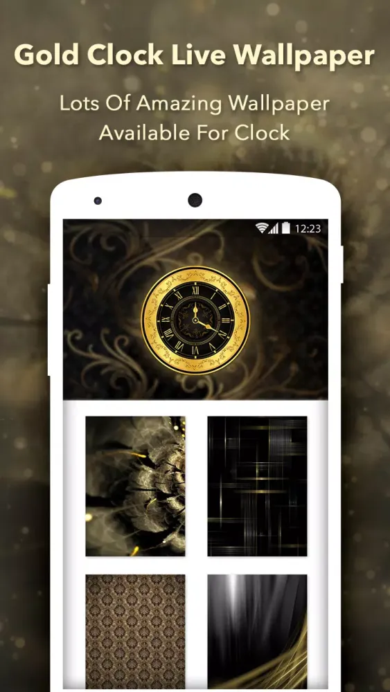 Скриншоты Gold Clock : Analog Clock Live