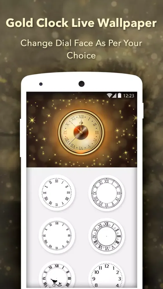 Скриншоты Gold Clock : Analog Clock Live