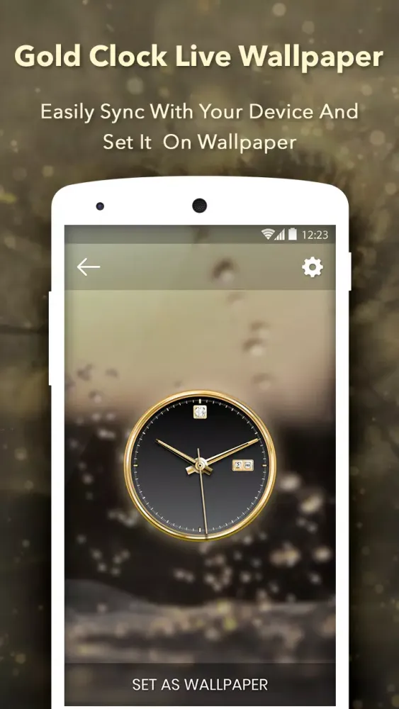 Скриншоты Gold Clock : Analog Clock Live