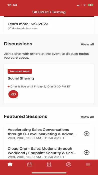 Trend Micro Global Events App 스크린샷