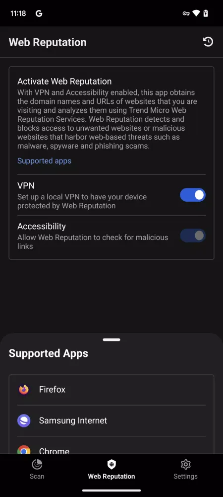 Mobile Security Screenshots