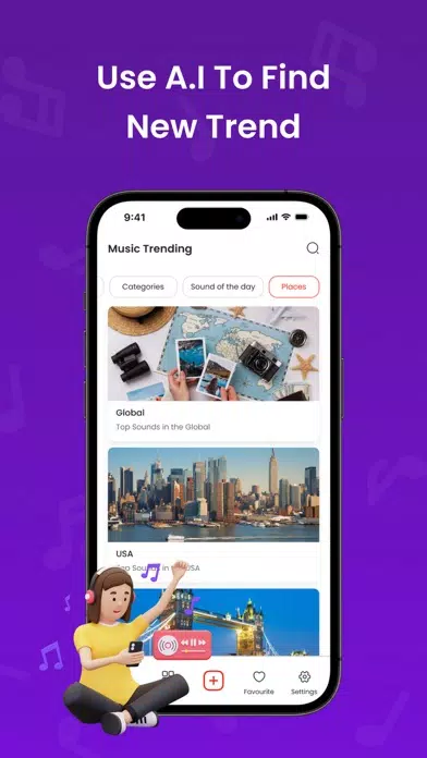 Ảnh chụp màn hình của Music Trending
