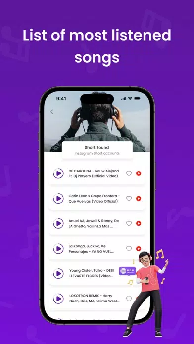 Ảnh chụp màn hình của Music Trending
