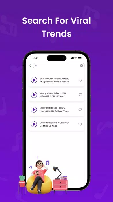 Ảnh chụp màn hình của Music Trending