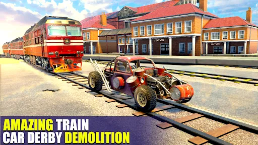 Train Car Crash Derby Game 3D Screenshots