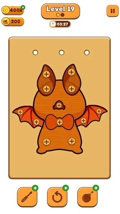 Capturas de tela do Wood Screw Sorting Puzzle