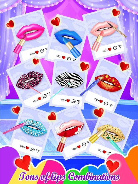 ภาพหน้าจอของ Lip Art - Beauty Makeup iPad 