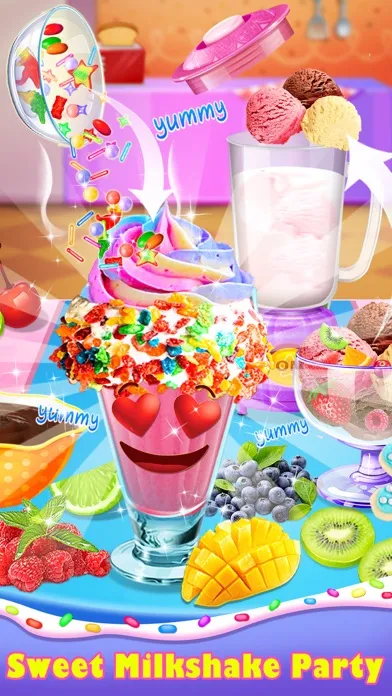 Capturas de tela do Milkshake Party - Frozen Drink