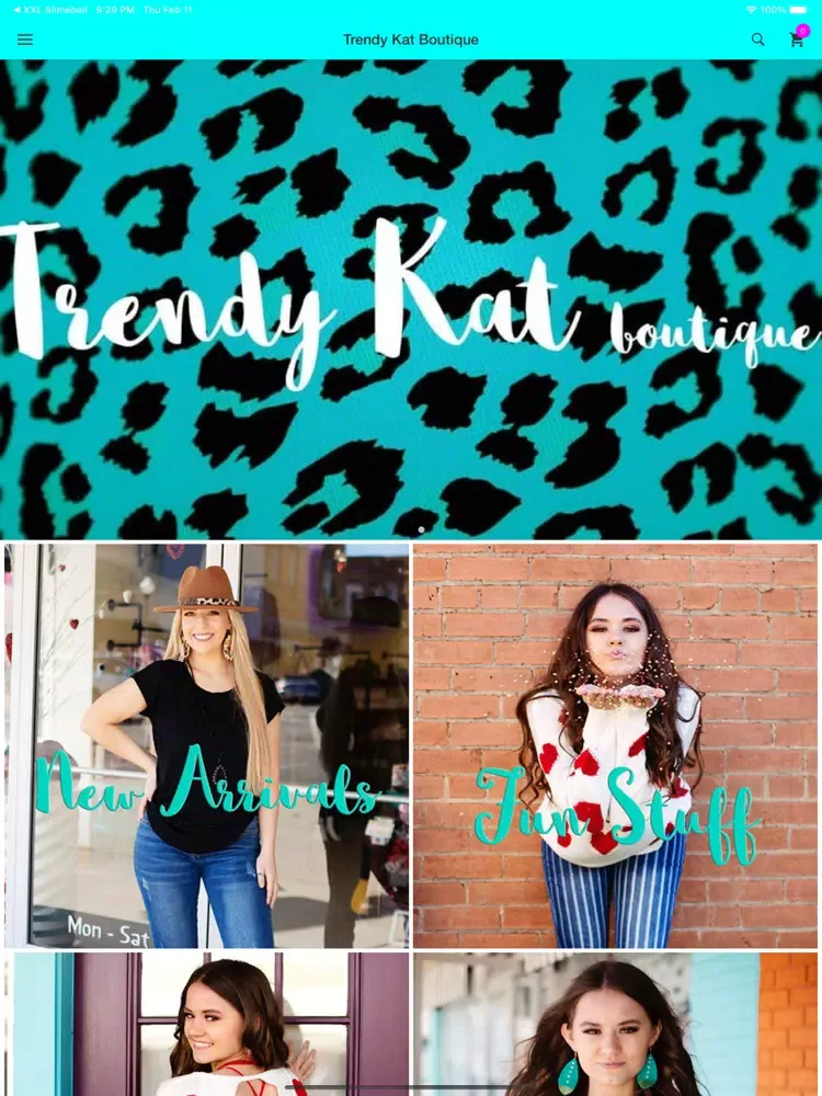 Trendy Kat Boutique iPad 应用截图