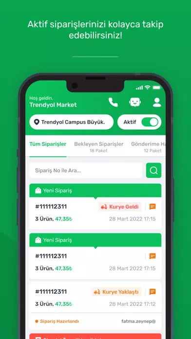 Trendyol Market Paneli سکرین شاٹس