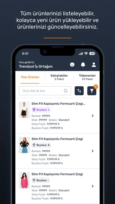 Tangkapan layar Trendyol Satıcı Paneli