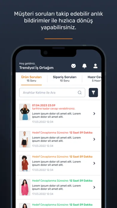 Tangkapan layar Trendyol Satıcı Paneli