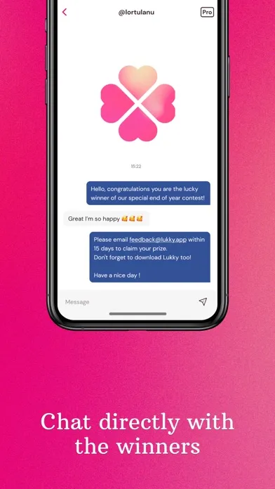 Ảnh chụp màn hình của Lukky - Social Giveaways