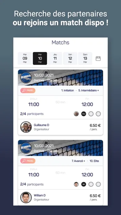 Captures d'écran de All in Padel - Lyon