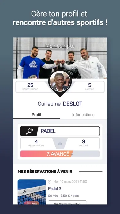 Captures d'écran de All in Padel - Lyon