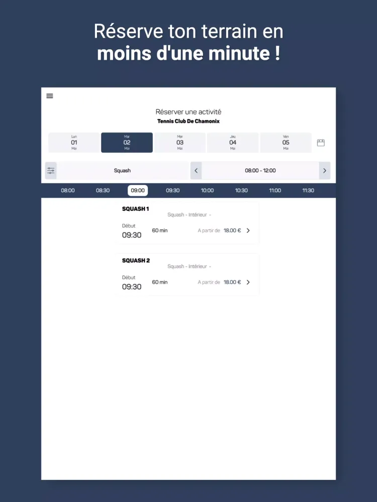 Tennis Club Chamonix应用截图