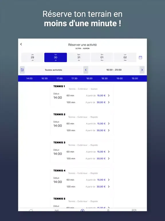 Tangkapan layar ULTRA CENTRE MULTISPORTS iPad 