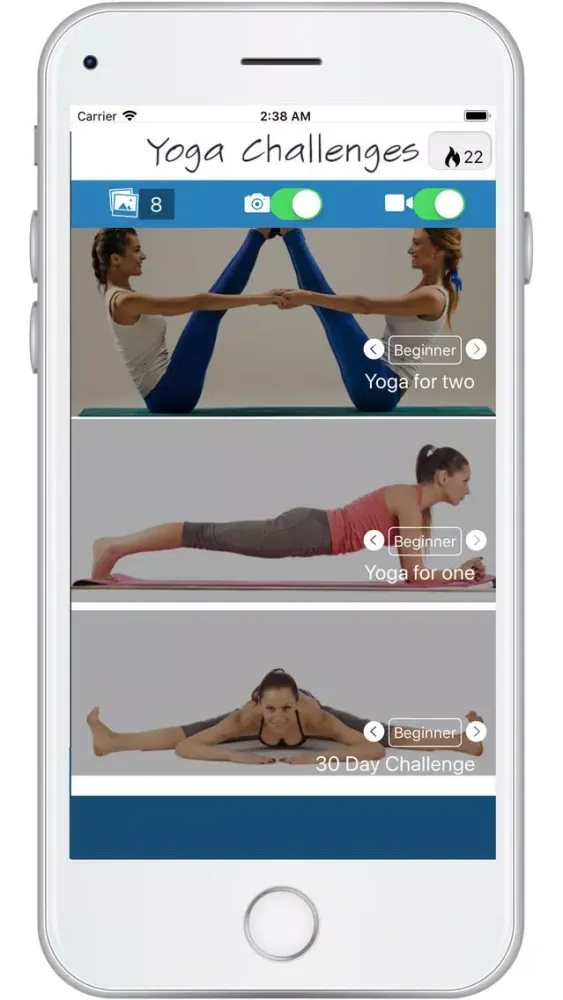 Yoga Challenge App スクリーンショット