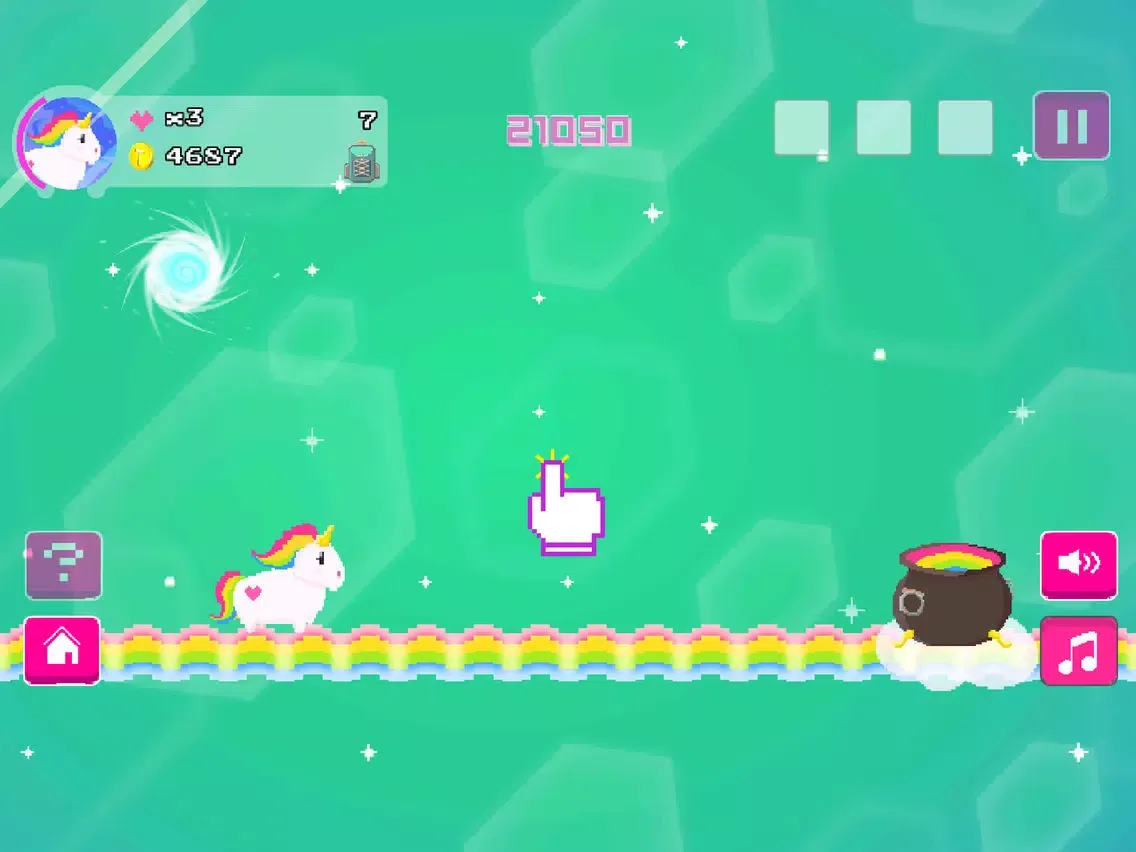 Fluffy Bounce - A unicorn tale iPad 應用截圖
