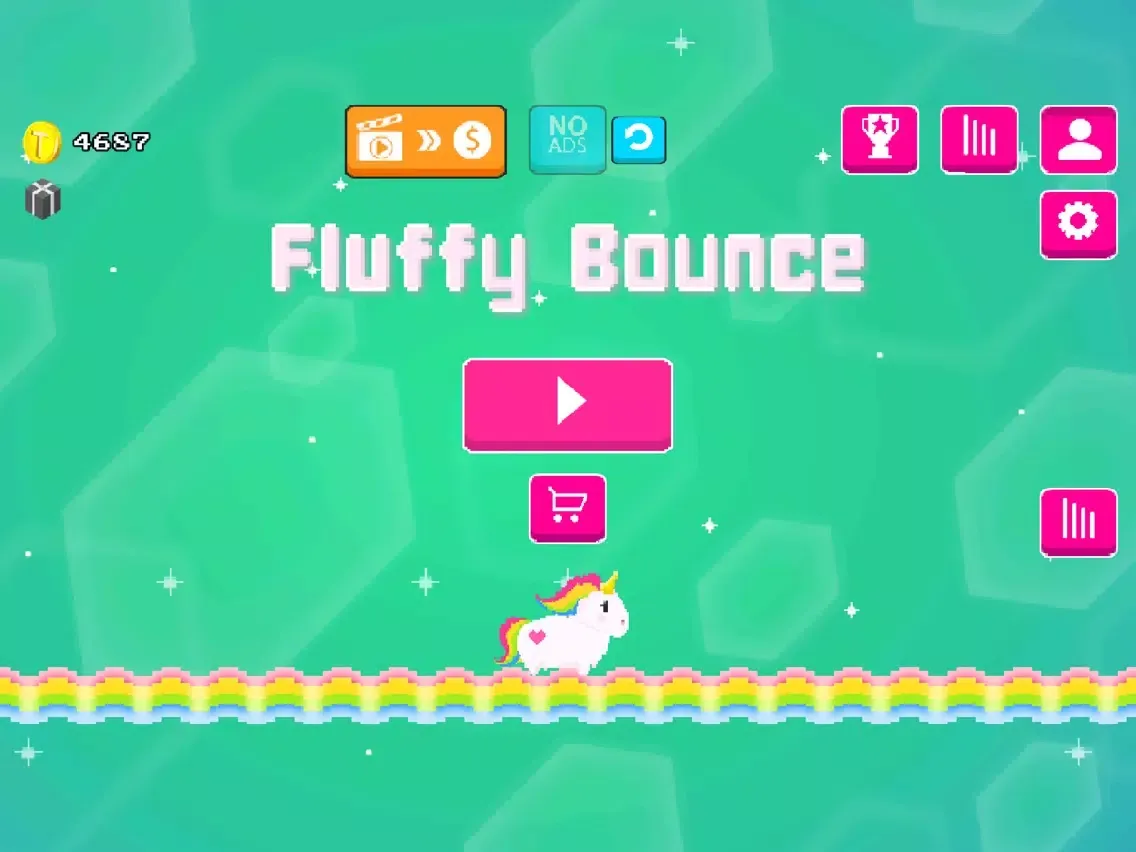 Fluffy Bounce - A unicorn tale iPad 應用截圖