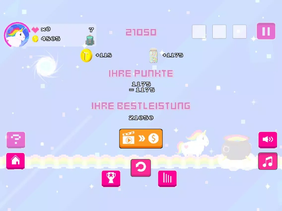 Fluffy Bounce - A unicorn tale iPad 應用截圖
