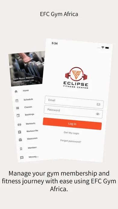 Captures d'écran de EFC Gym Africa