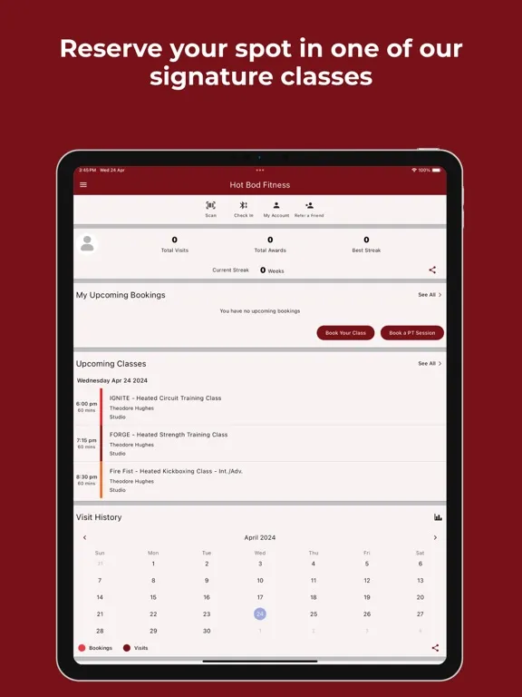 HotBod Fitness iPad  স্ক্রিনশট