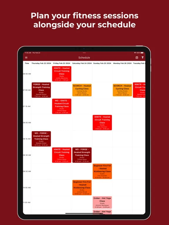 HotBod Fitness iPad  স্ক্রিনশট