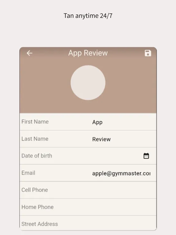 Tangkapan skrin Tan Hub iPad 