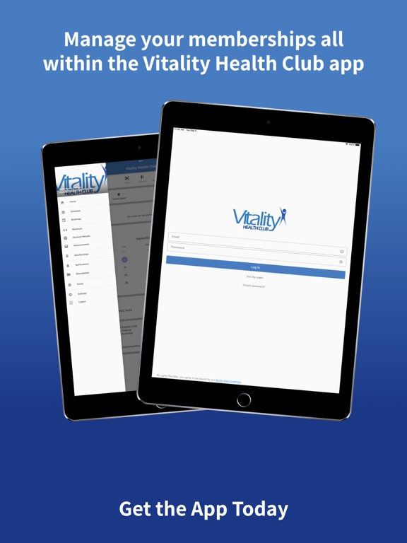 Vitality Health Club iPad 应用截图